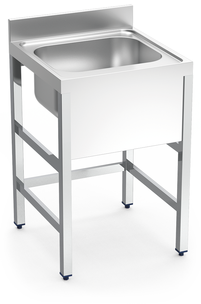 MUEBLE FREGADERO INDUSTRIAL 800X700X850 mm.,