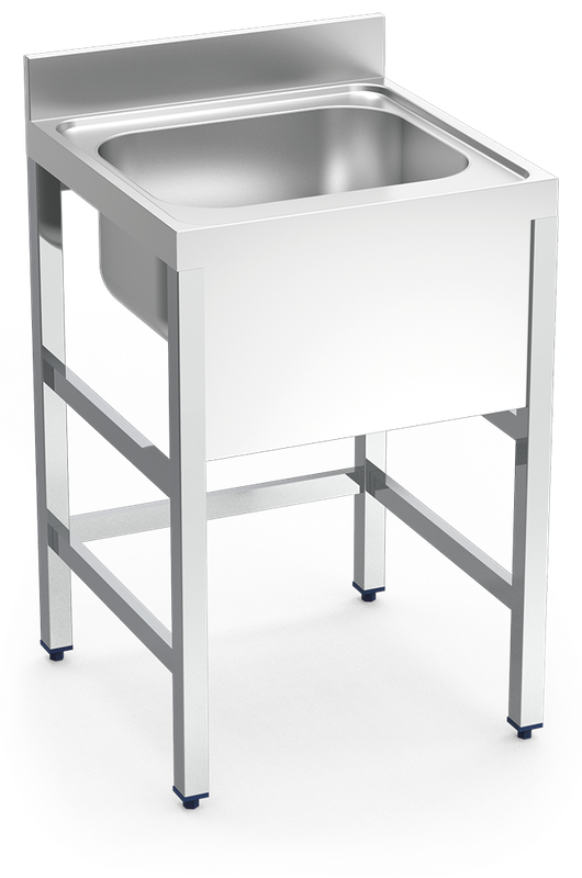MUEBLE FREGADERO INDUSTRIAL 800X700X850 mm.,