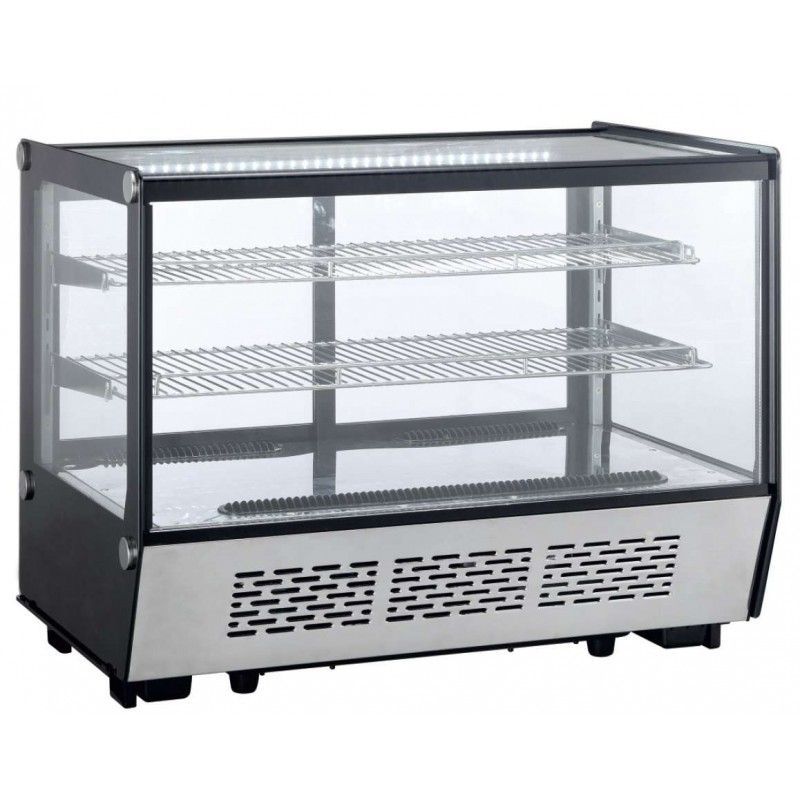 VITRINA SOBREMESA REFRIGERADA 160 LITROS  INOX