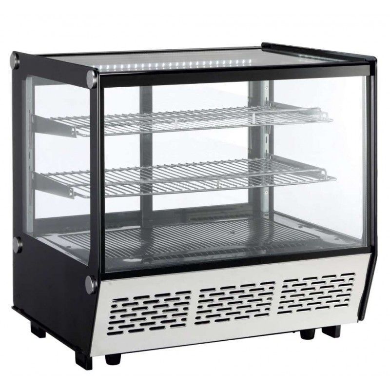 VITRINA SOBREMESA REFRIGERADA 120 LITROS INOX VITRINA SOBREMESA REFRIGERADA 120 LITROS INOX