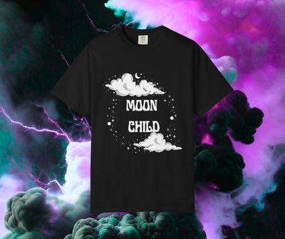 Moon Child HTV Print T-shirt