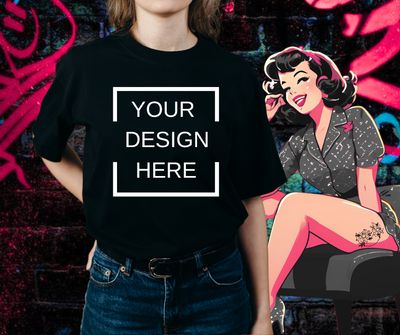 Unisex design your T-shirt Front only
