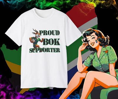 Proud Bok Supporter Tee, Unisex  T-Shirt for Fans, Sports Apparel, Gift for Sports Enthusiasts, Game Day Shirt
