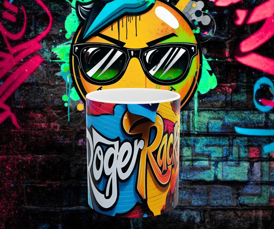 Official RogerRacks Graffiti Bright 11oz Mug