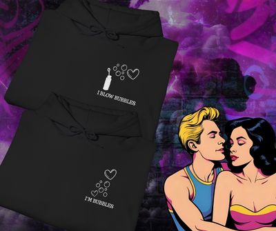 Couples Bubbles Hoodies