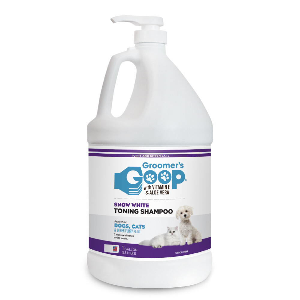 Оптический шампунь для кошек и собак Groomer's Goop Snow White галлон 3,8 литра