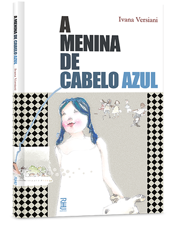 A menina de cabelo azul