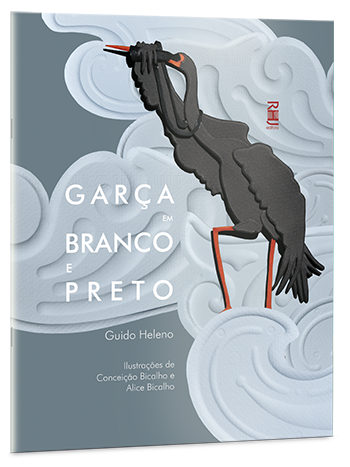 Garça em branco e preto Garça em branco e preto