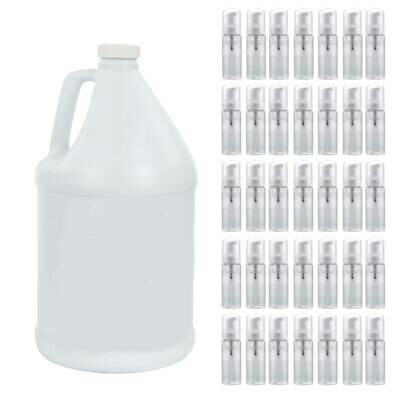 1 Gallon Foaming Lash Cleanser and Bottles