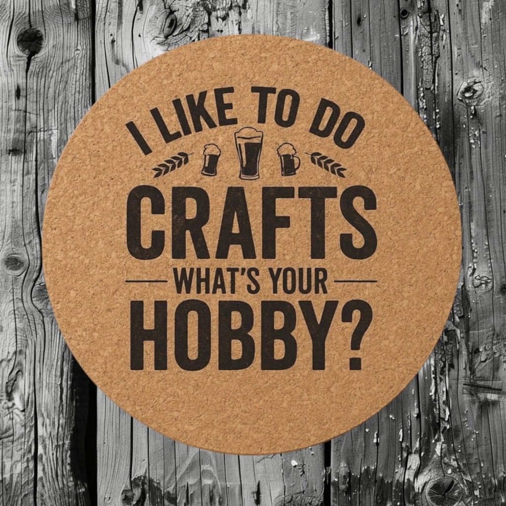 Laser-Engraved Cork Coasters