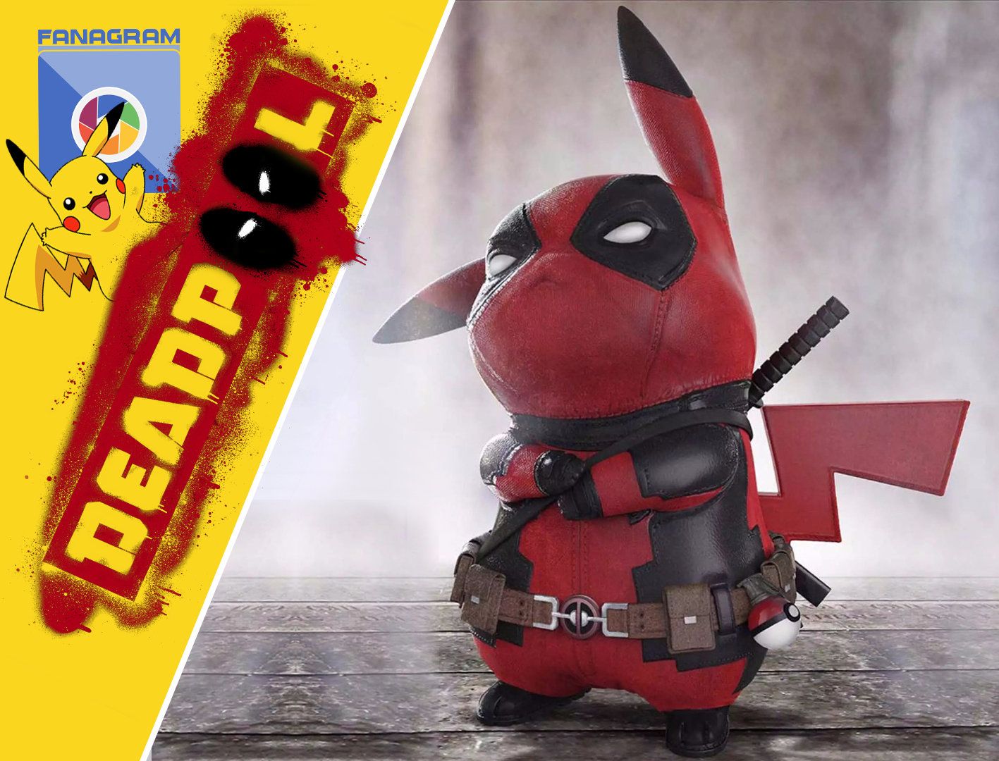 Deadpool Pikachu Collectible Model Figure