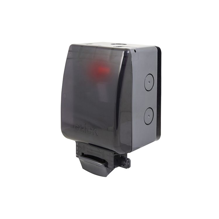 Click Aquip66 - 1 Gang 13A DP Switched Fused Spur - Grey | OA652T