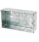 2 Gang 35mm Recessed Metal Back Box