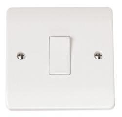 Click Mode - 1 Gang 2 Way Switch - White - CMA011