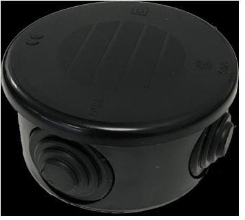 Wiska - IP55 Weatherproof Adaptable Box - Black - 665N WIB6/E