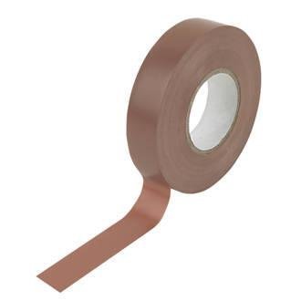 19mm x 33M PVC Insulation Tape - Brown