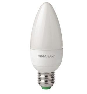 5.5W LED Candle ES/E27 Cap Light Bulb - Megaman - Cool White - 143352