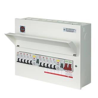 Wylex - 10 Way Split Load Consumer Unit - Fully Loaded Wylex - 10 Way Split Load Consumer Unit - Fully Loaded