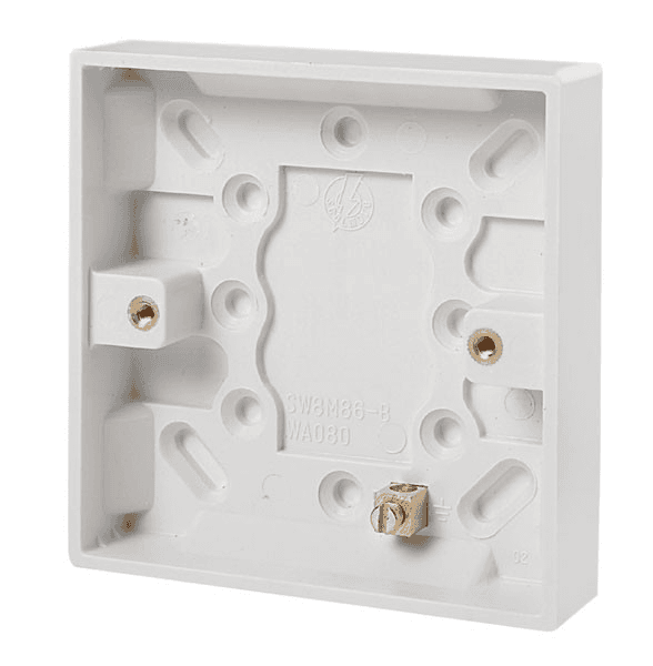 Selectric - 1 Gang 16mm Surface/Pattress Box