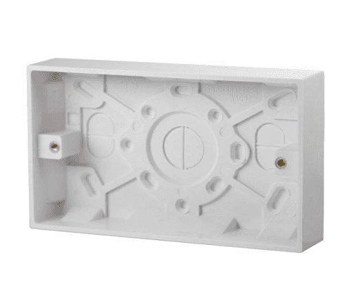 Selectric - 2 Gang 25mm Surface/Pattress Box
