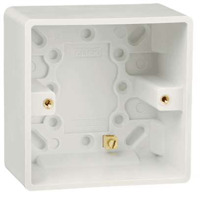 Click Mode - 1 Gang 47mm Surface/Pattress Box