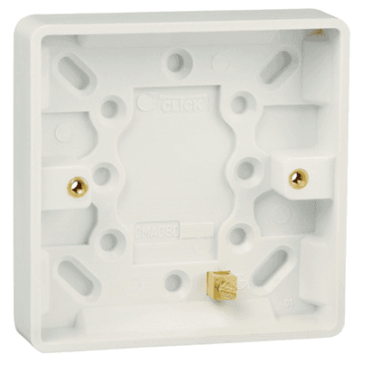 Click Mode - 1 Gang 16mm Surface/Pattress Box