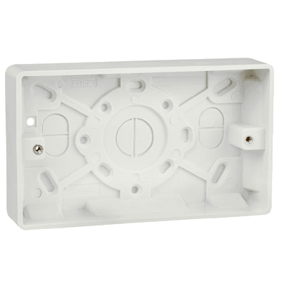 Click Mode - 2 Gang 25mm Surface/Pattress Box