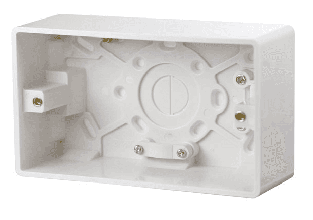 Click Mode - 2 Gang 47mm Surface/Pattress Box