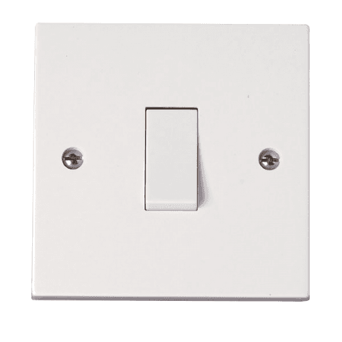 Selectric - 1 Gang 1 Way Switch - White