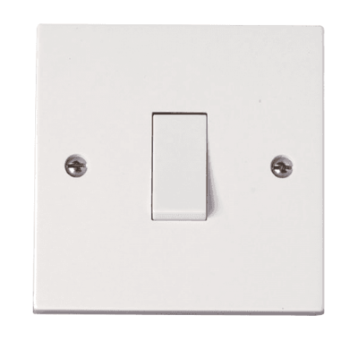 Selectric - 1 Gang 1 Way Switch - White
