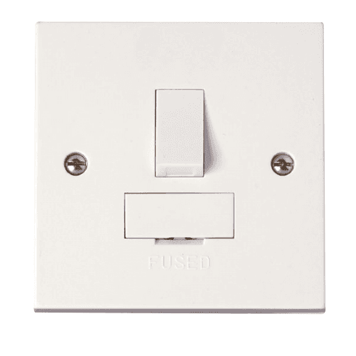 Selectric - 1 Gang 13A DP Switched Fused Connection Unit - White - LG9218