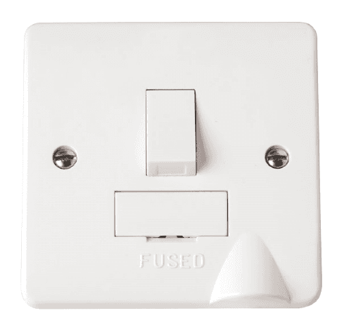 Click Mode - 1 Gang 13A DP Switched Fused Connection Unit - White - CMA051