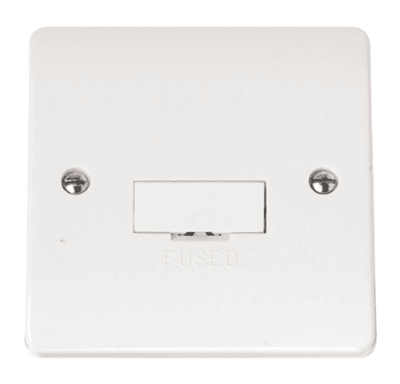 Click Mode - 1 Gang 13A DP Switched Fused Connection Unit - White - CMA650