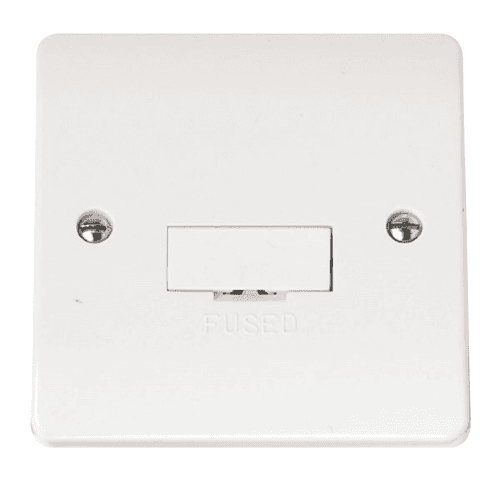 Click Mode - 1 Gang 13A DP Switched Fused Connection Unit - White - CMA650