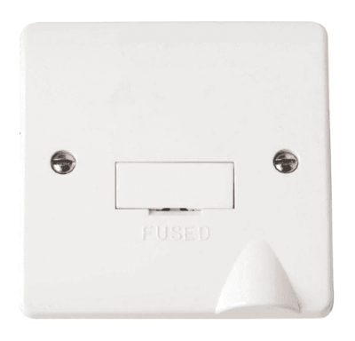 Click Mode - 1 Gang 13A DP Unswitched Fused Connection Unit - White - CMA050