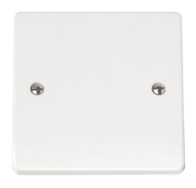 Click Mode - 1 Gang Blanking Plate - White - CMA060