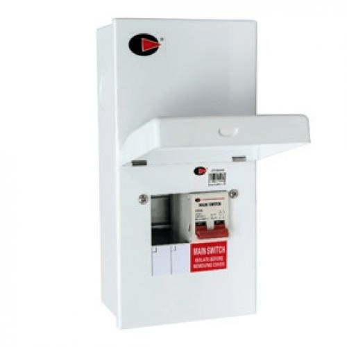 2 Way Main Switch Garage Consumer Unit - Lewden