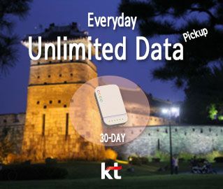 Korea Pocket WiFi KT, 30-DAY, Pickup