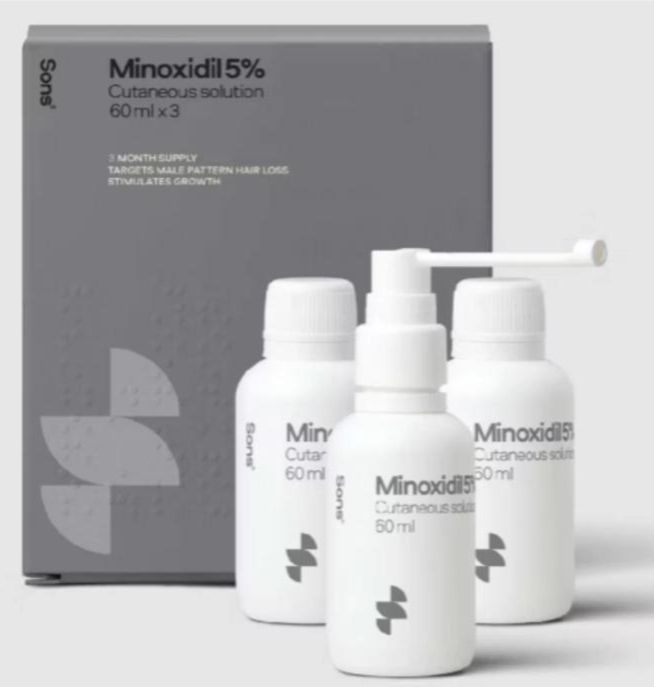 Sons Minoxidil 5% 3 x 60ml
