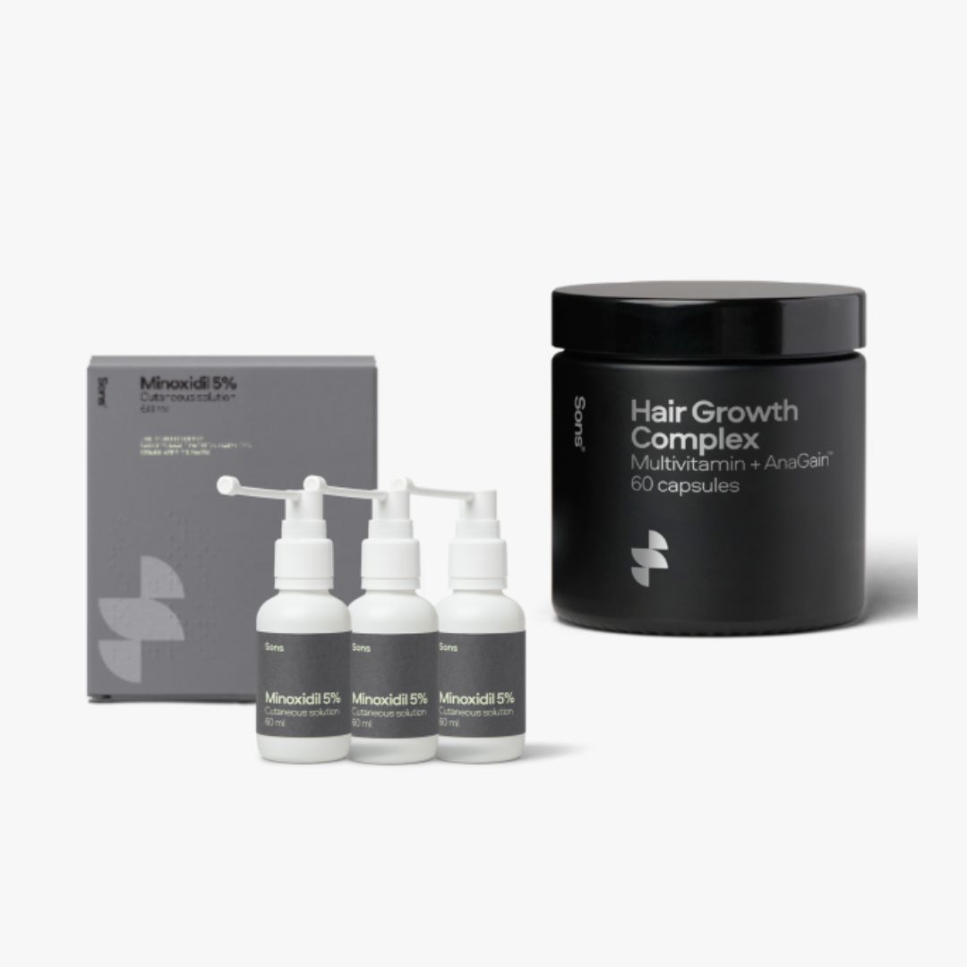 Sons Hair Loss Bundle (Minoxidil + Hair Growth Complex Capsules)
