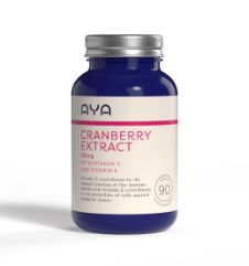 AYA Cranberry Extract 125mg With Vitamin C And Vitamin E 90 Tablets