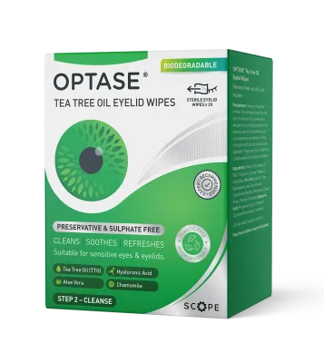 Optase Eyelid Wipes 20 Wipes