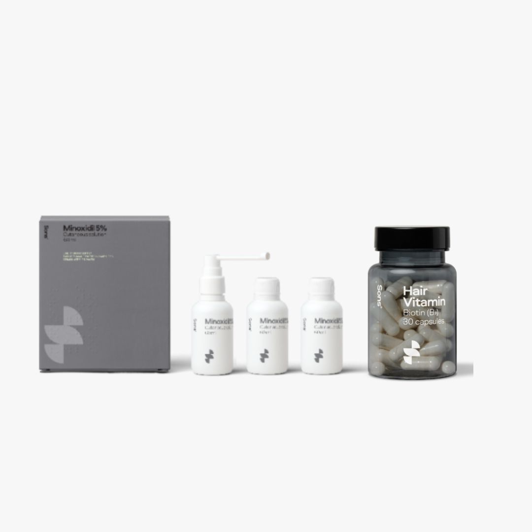 Sons Hair Loss Bundle (Minoxidil &amp; Biotin Capsules)