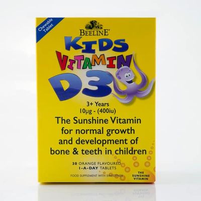 Beeline Kids Vitamin D3 Chewable Tablets 30