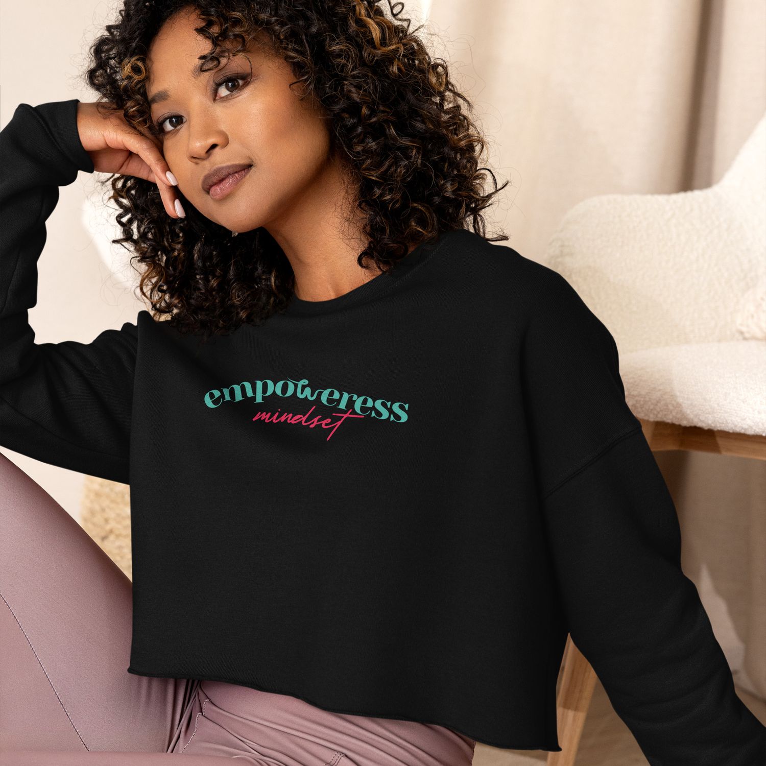 Empoweress Mindset Crop Sweatshirt