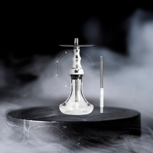 CACHIMBA ALPHA HOOKAH WHITE SILVER BEAT