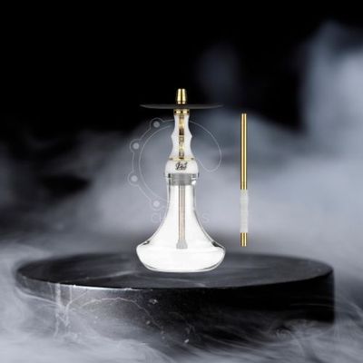 CACHIMBA ALPHA HOOKAH GOLD WHITE BEAT CACHIMBA ALPHA HOOKAH GOLD WHITE BEAT