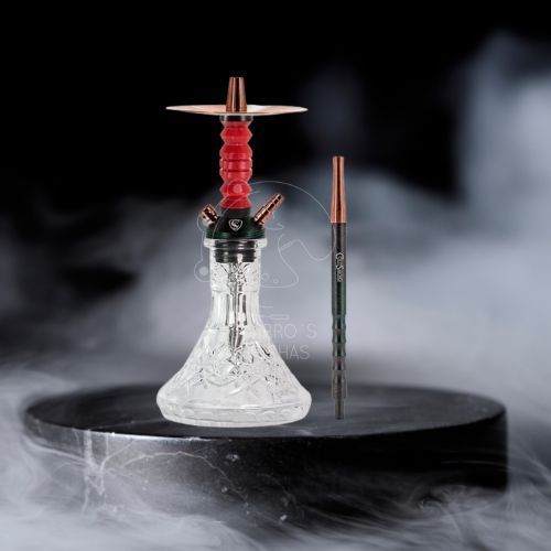 CACHIMBA COLD SMOKE ARROW MINI GOLD RESIN ROJO