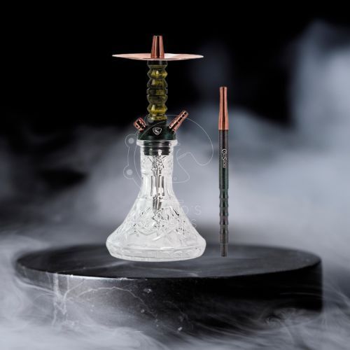 CACHIMBA COLD SMOKE ARROW MINI GOLD RESIN NEGRO