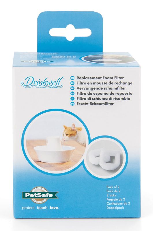 Petsafe Pre-filtre En Mousse Pour Fontaine Drinkwell 360ss Et Porcelaine Pqt 2